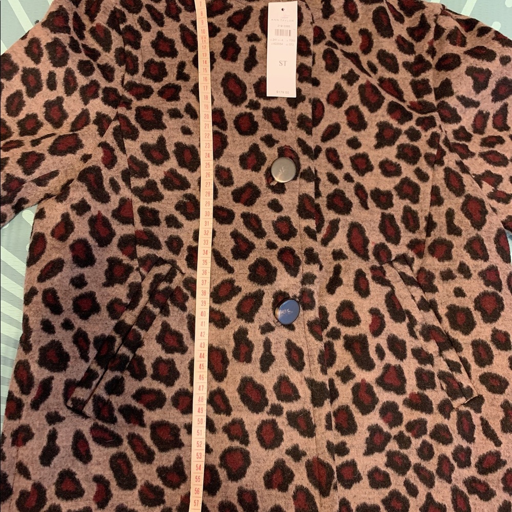 Ann Taylor leopard pattern brown jacket - Picture 6 of 7